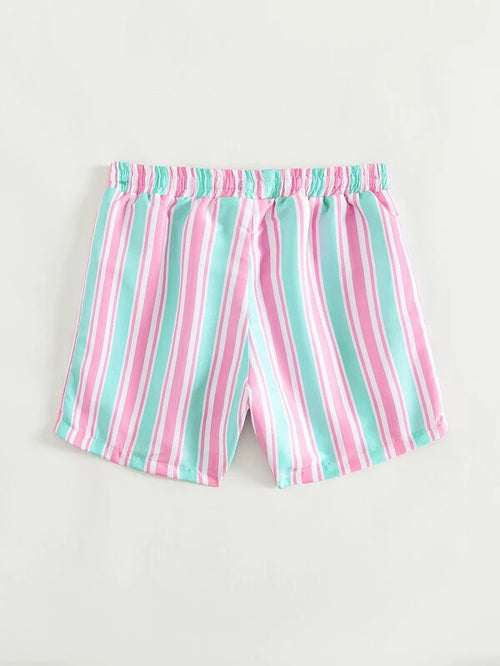 Pink/Green Striped Trunks