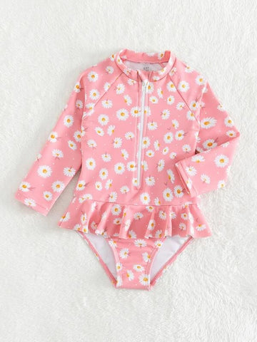 Neutral Dotted One Piece