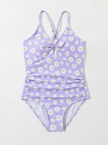 Neutral Dotted One Piece