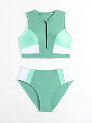 Neutral Dotted One Piece