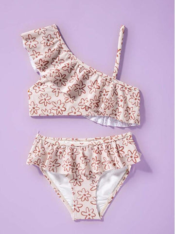 Neutral Dotted One Piece