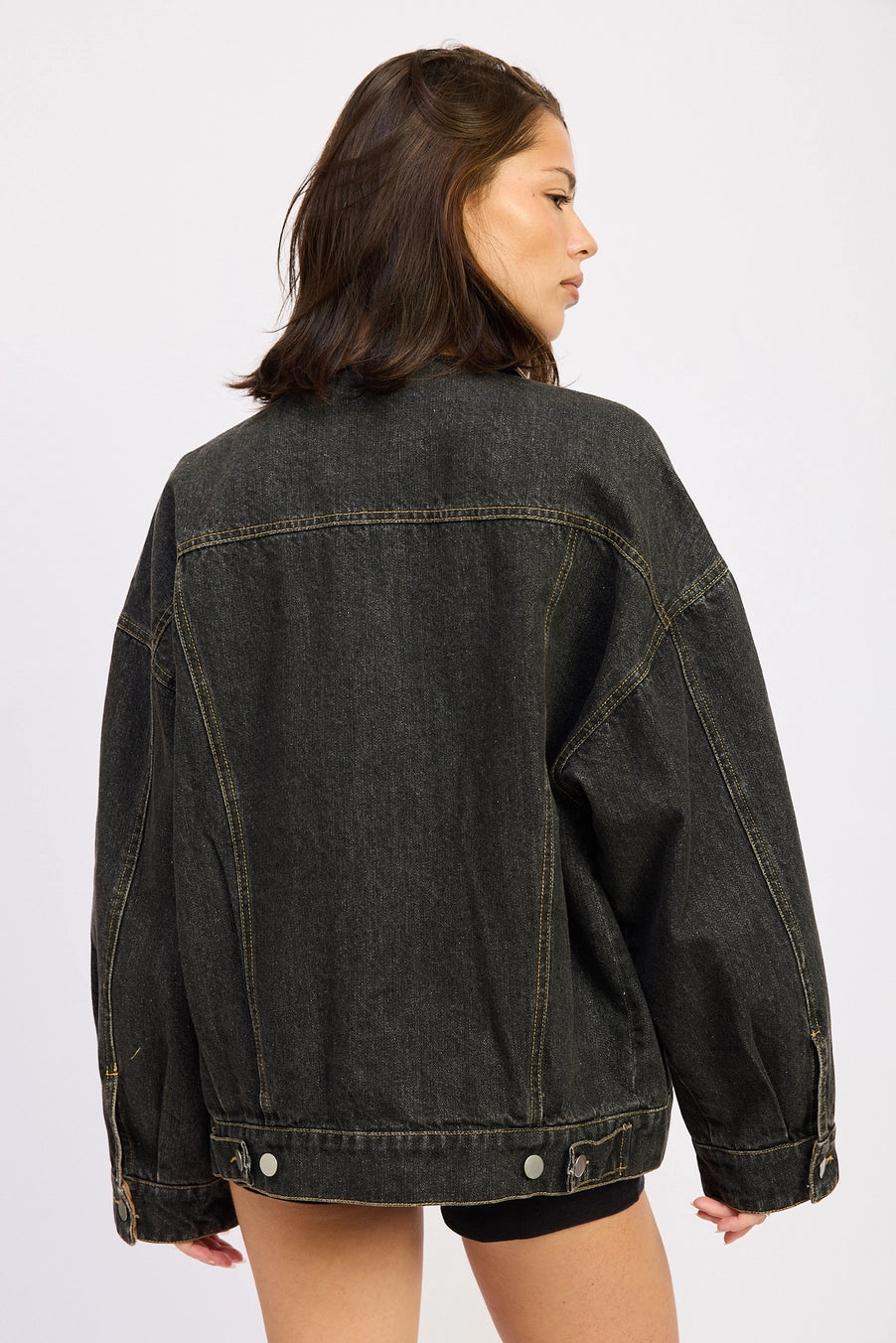 Vintage Black Denim Jacket