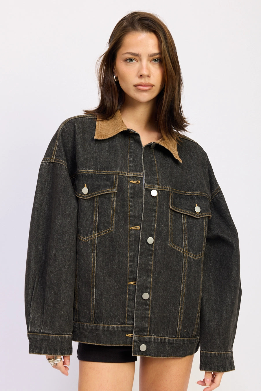 Vintage Black Denim Jacket