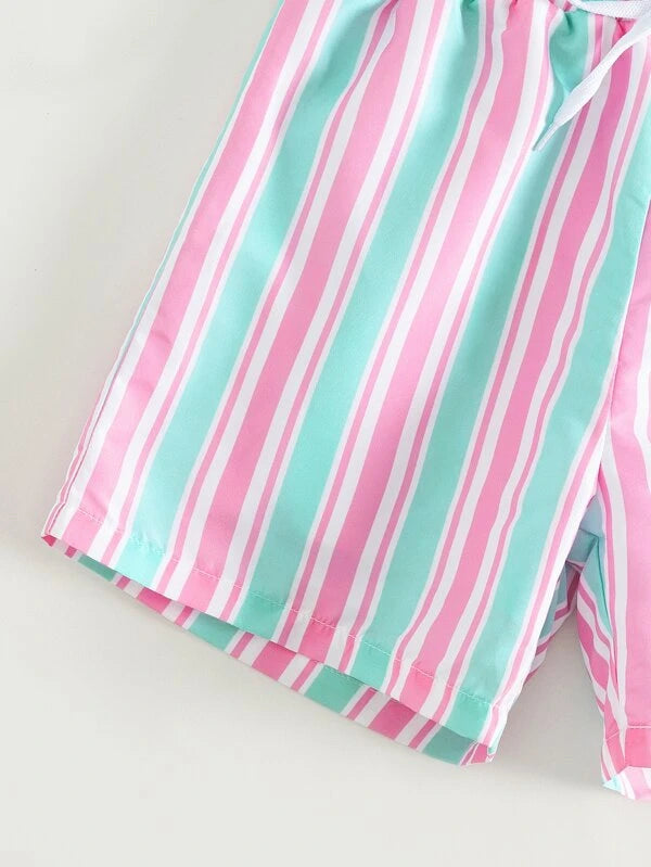 Pink/Green Striped Trunks