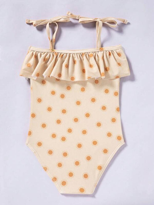 Neutral Dotted One Piece