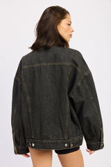 Vintage Black Denim Jacket