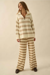 Textured Striped Sweater
