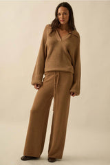 Textured Taupe Pants