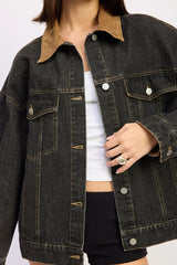 Vintage Black Denim Jacket