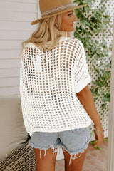 Fishnet Knit White