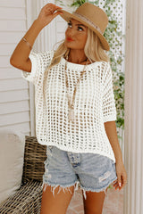 Fishnet Knit White