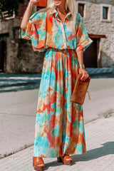 Orange Boho Jumpsuit