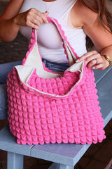 Pink Textured Bag