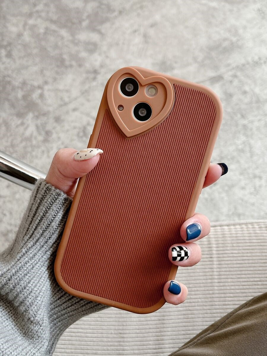 Textured Heart Phone Cases (3 colors)