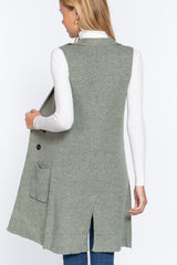 Sleeveless Long Sweater Vest (8 colors)